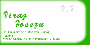 virag hosszu business card